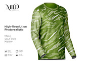 Long Sleeve Jersey Set Mockup, a Shirt Mockup by Mildstudio (Thumbnail 9 of 9)