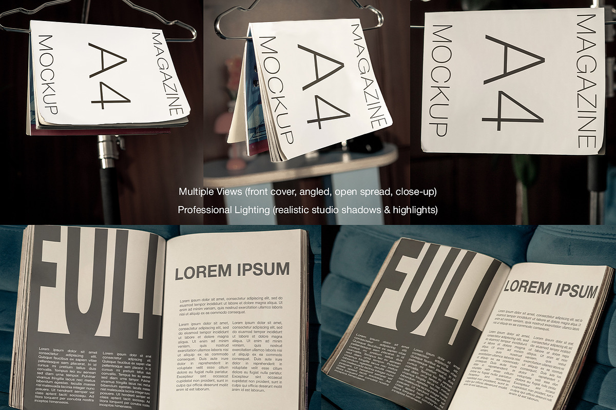 Magazine Mockup Bundle (5 PSD), a Books & Magazine Mockup by Mocktopia (Photo 8 of 10)