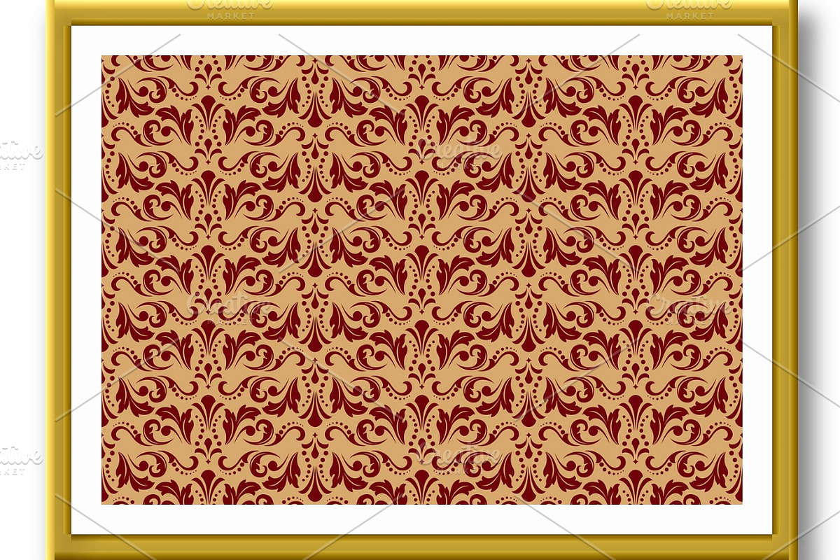 Flower geometric pattern. Seamless, a Decorative Illustration by RODINA (Photo 2 of 3)