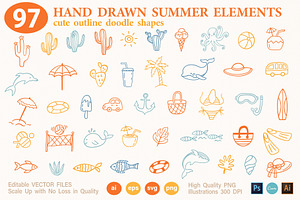 Summer Vibes Graphics Bundle -Vol 3.