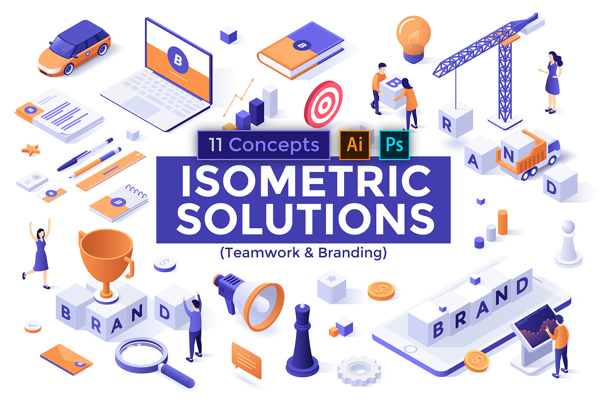 Isometric Solutions Mini. Part 21, a Templates & Theme by Andrew Kras Design (Photo 1 of 13)