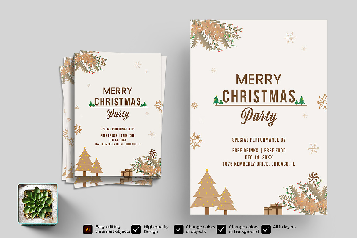 Christmas Party Invitation, an Invitation Template by graphypix (Photo 4 of 6)