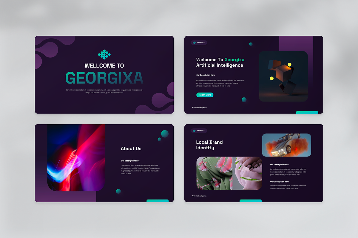 Artificial Intelligence Keynote, a Presentation Template by SquidPixey