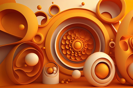 3d Abstract Yellow Background, a Light 3D Model by JackArt