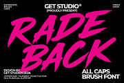 Radeback - Brush Display Font, a Handwritten Font by Get Studio (Thumbnail 1 of 14)