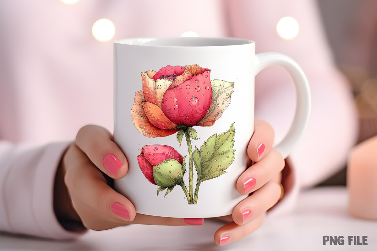 Whimsical Spring Poppy Flower Clipar, an Illustration by Craft Nest (Photo 8 of 11)