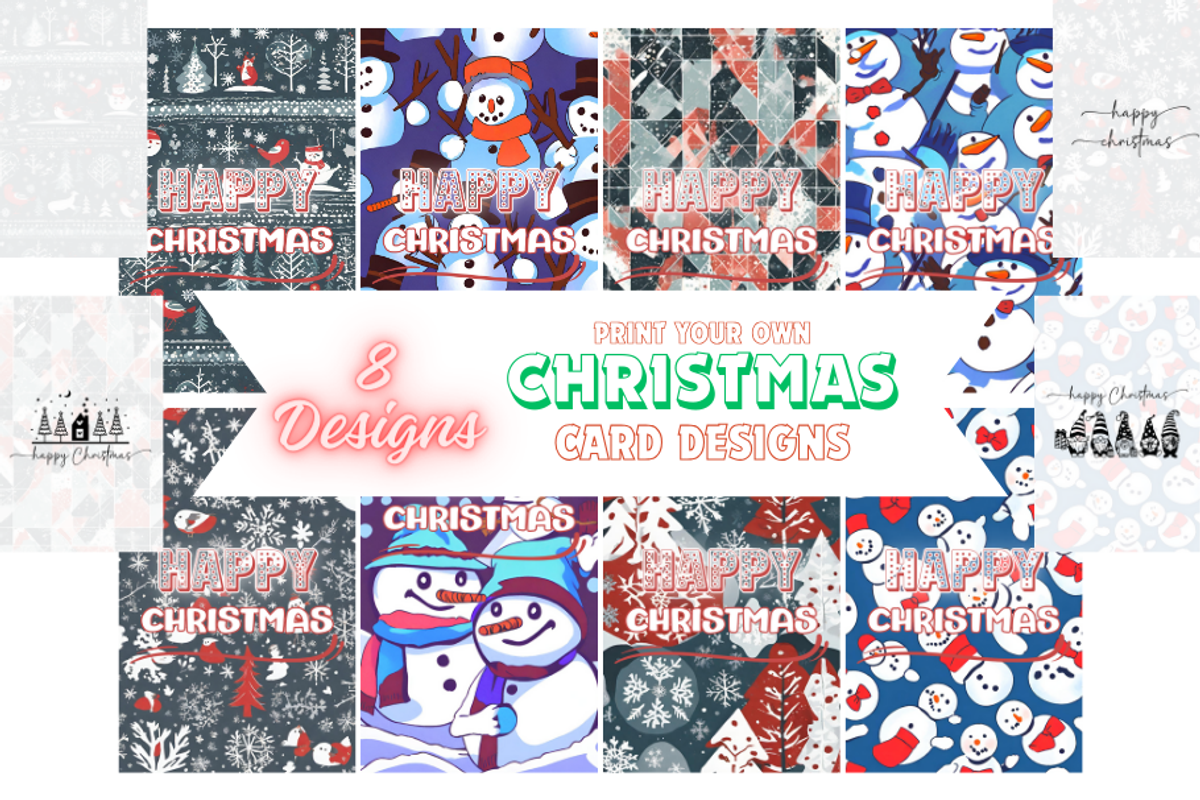 Christmas Card Design Bundle 2, a Card Template by Jay Major Designs (Photo 1 of 10)