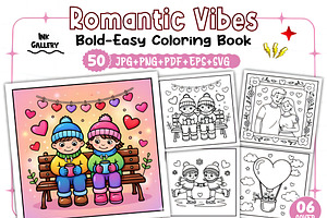 Romantic Vibes Bold & Easy, a Decorative Illustration by Ink Gallery