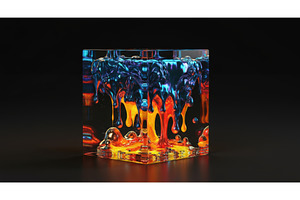 Abstract 3D render of a transparent, an Illustration by tilialucida