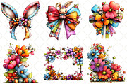 Whimsical Spring Gingham Clipart, an Illustration by Black Bird Studio (Thumbnail 4 of 5)