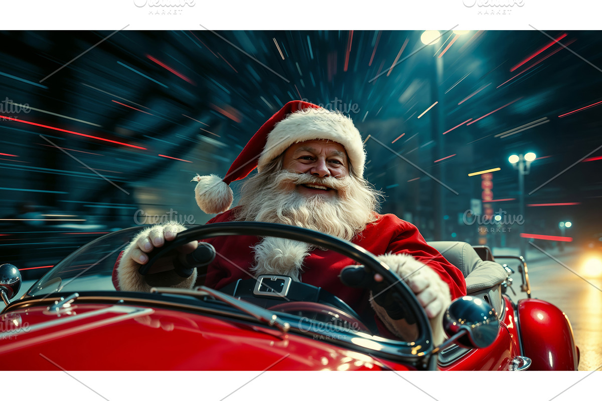 A cheerful and cunning Santa with a, a Graphic by TatsianaSalauyova