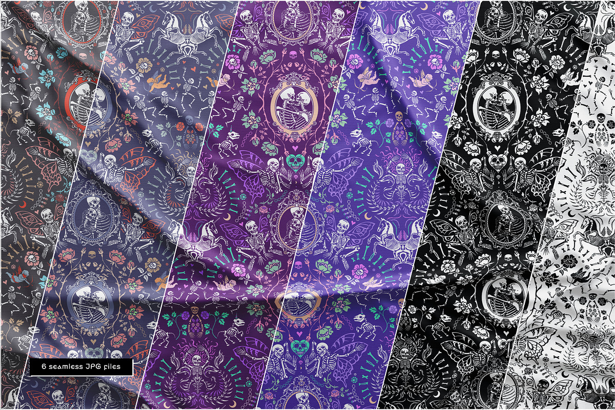 Romantic Halloween. Seamless pattern, a Pattern Graphic by OlgaSoi007 (Photo 3 of 5)