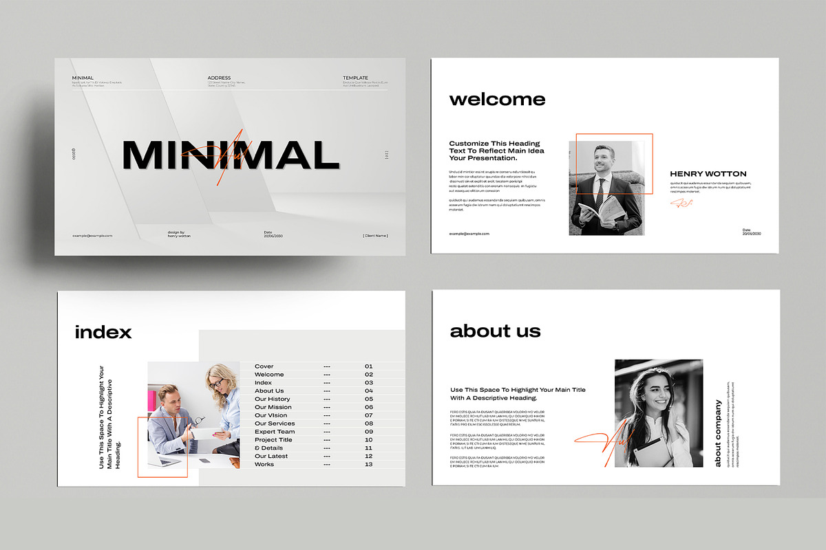Minimal Presentation Template, a Presentation Template by MightyDesign (Photo 2 of 8)