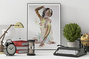 Watercolor Feminine Aspects, a Decorative Illustration by Flo Sacred Art (Thumbnail 6 of 8)