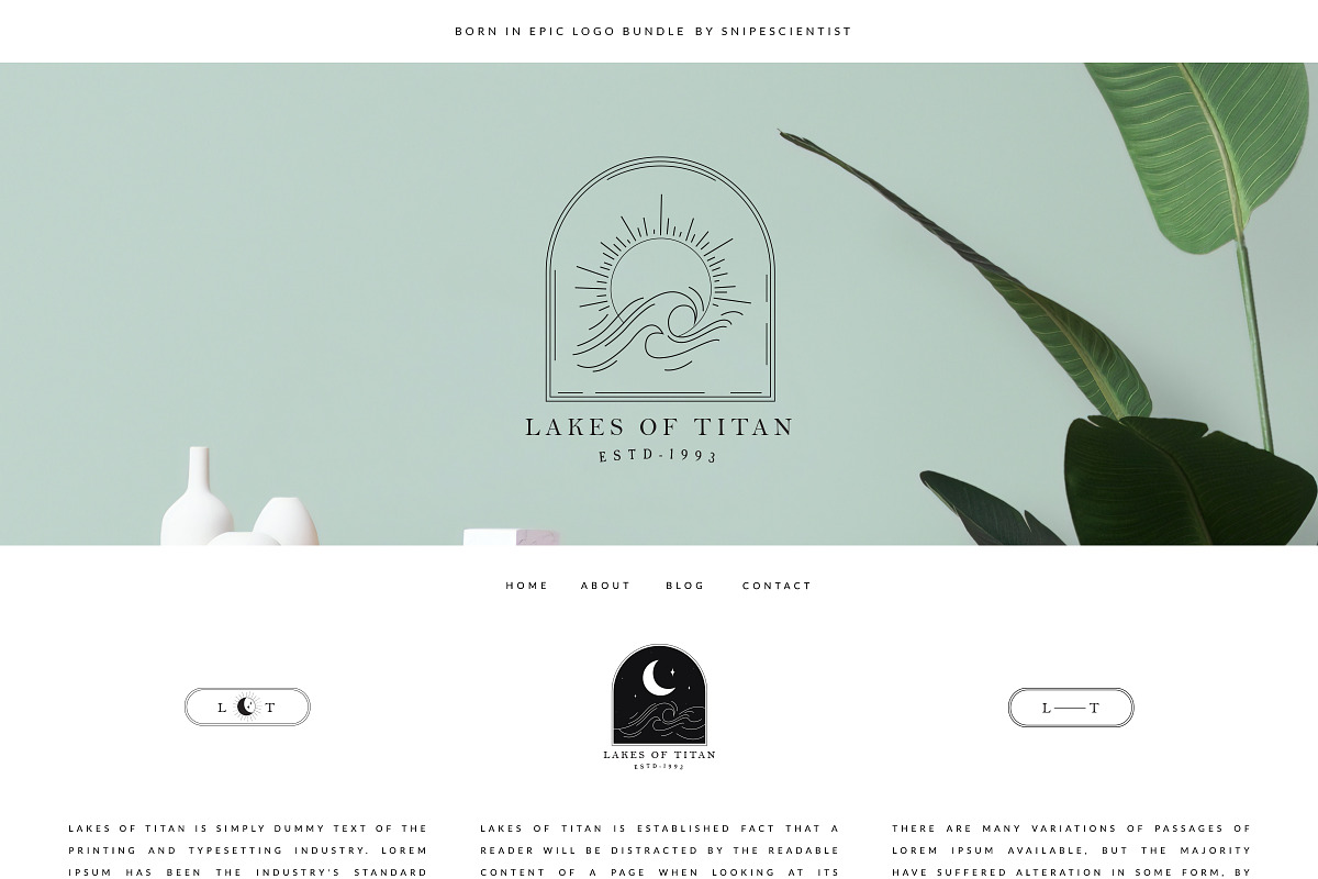 Born in Epic Logos//Updated, a Branding & Logo Template by SNIPESCIENTIST