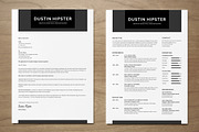 Resume/CV Set - The Hipster, a Resume Template by SNIPESCIENTIST (Thumbnail 2 of 3)