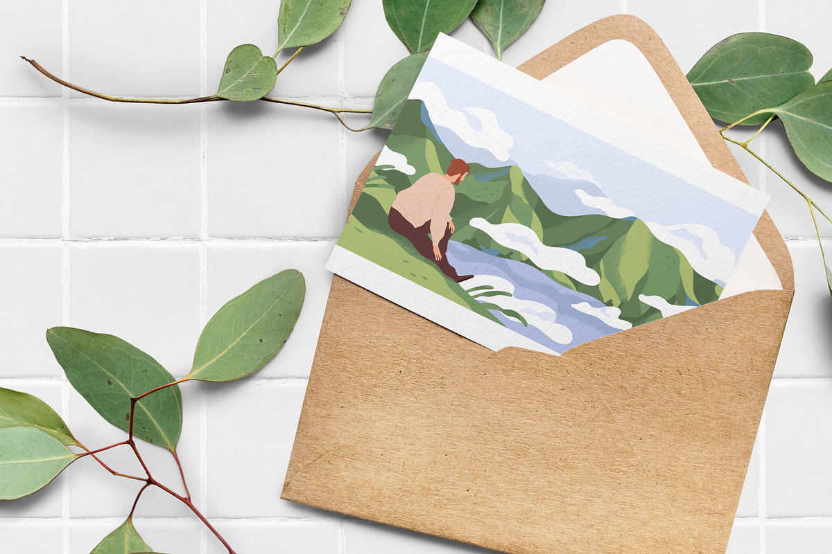 Travelers enjoying views set, a Person Illustration by Good Studio (Photo 8 of 12)