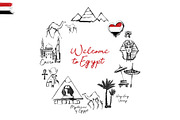 Egypt Spirit. Symbols Set + Patterns, an Object Graphic by Sopelkin (Thumbnail 7 of 10)