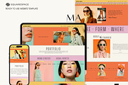 Retro Squarespace Website Template, a Squarespace Template by Mockup Art Atelier (Thumbnail 3 of 16)