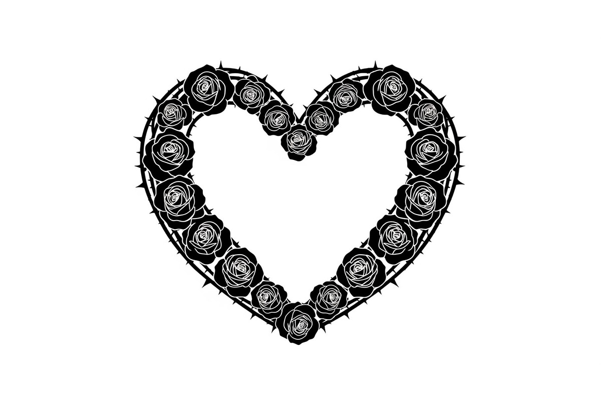 Floral Heart Wreath SVG Bundle, an Illustration by Gaye Art (Photo 20 of 31)