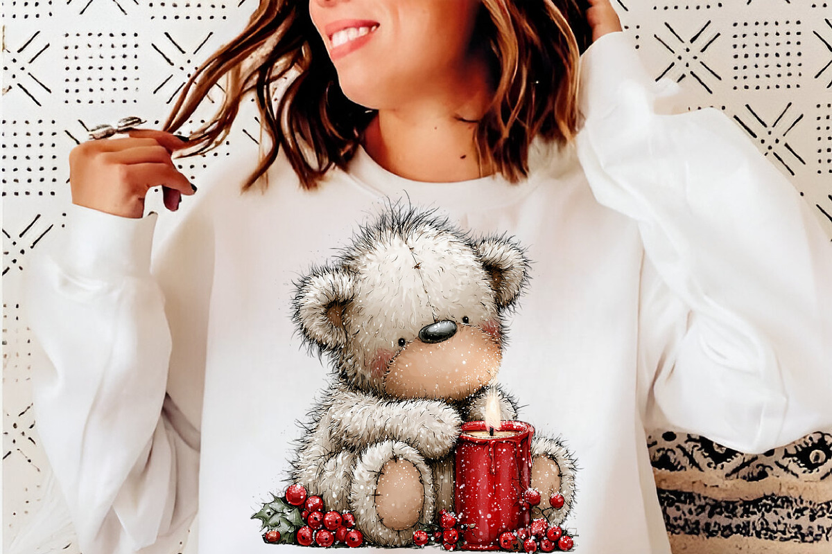 Whimsical Christmas Teddy Bear Png, a Transportation Illustration by SinaCreation (Photo 6 of 9)