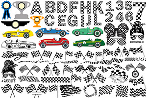 Racing Svg Bundle, an Object Graphic by EllaMaiyaali