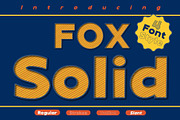 Fox Solid: 4 Font Style, a Symbol Font by Fox7 By Rattana (Thumbnail 1 of 12)