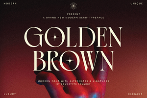 Golden Brown - Modern Serif Typeface
