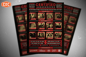 Certified Underground Flyer Template