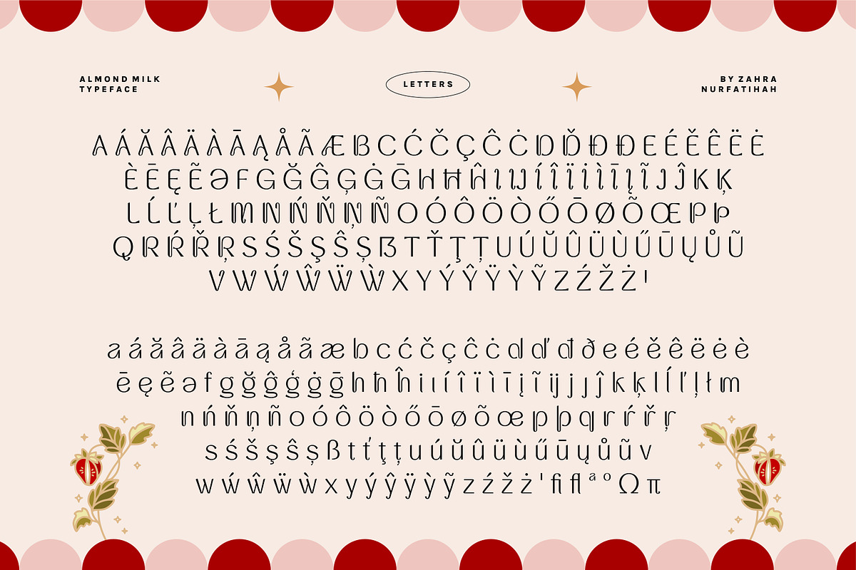 ALMOND MILK - Cute Display Font, a Sans Serif Font by Artflorara (Photo 13 of 15)