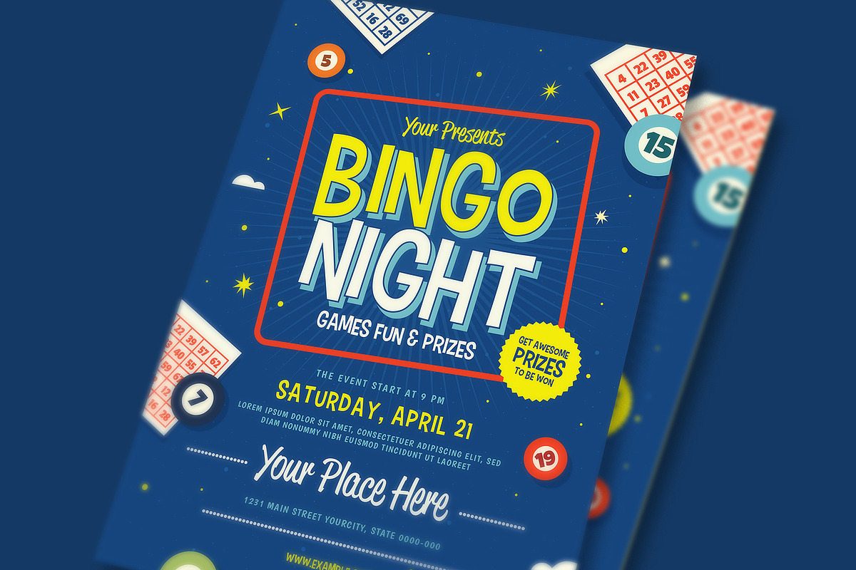Bingo Night Event Flyer, a Flyer Template by Guuver (Photo 2 of 3)