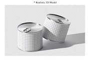 Aluminum Tin Can Mockups, a Product Mockup by Sweetdady (Thumbnail 5 of 16)