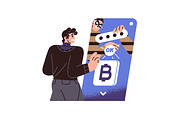 Internet scam, online fraud concept, a Finance Illustration by PaperTrident (Thumbnail 9 of 9)