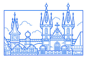 Prague skyline