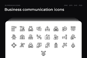 Business Communication Icons