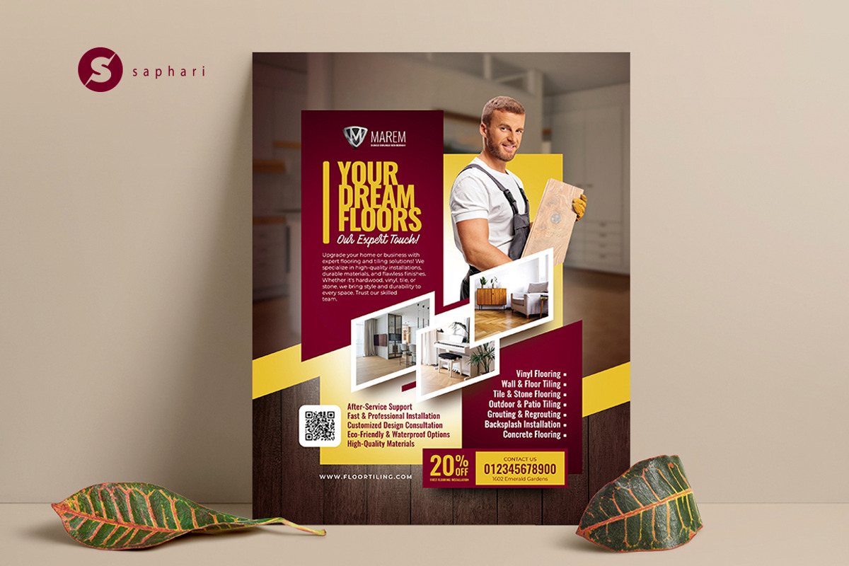 Flooring and Tiles, a Flyer Template by Saphari (Photo 3 of 3)