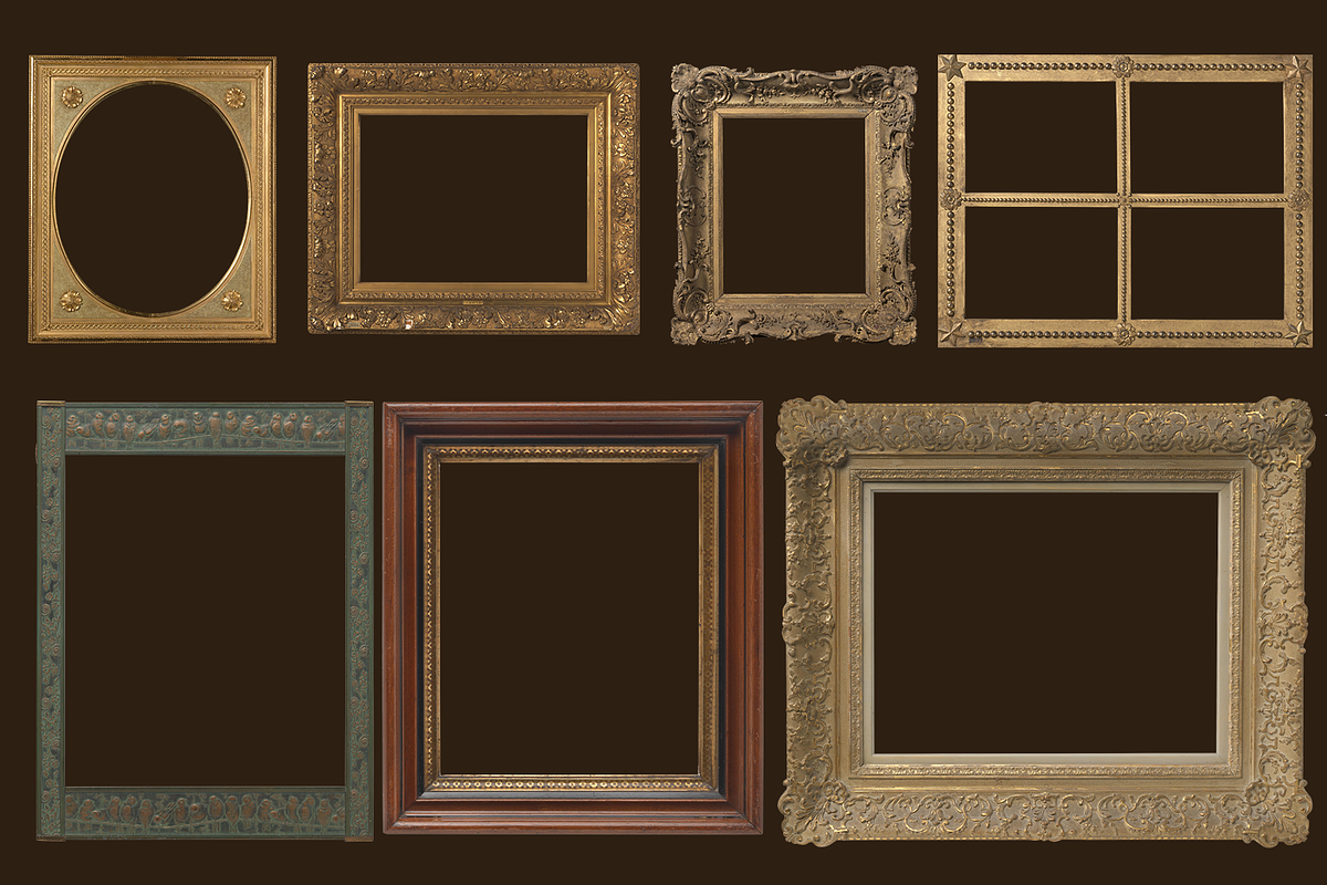 Renaissance Golden Frames Cliparts, an Object Graphic by Lilithcollageart (Photo 13 of 14)