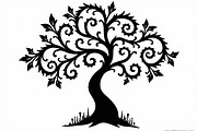 Tree Silhouette SVG Bundle, an Illustration by Creativeshirt (Thumbnail 4 of 13)