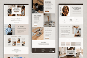 Wix Website Template Bold Socials