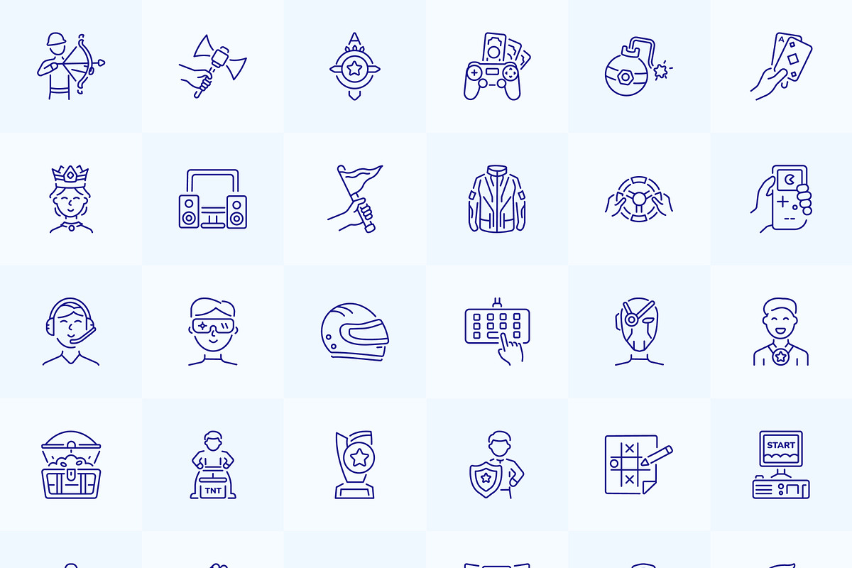 Gaming Icons Collection, an Outline Icon by Prosymbols (Photo 7 of 7)