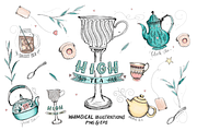 Whimsical High Tea Illustration Pack, a Graphic by kimpanella (Thumbnail 2 of 4)