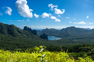 Stunning view of Hatiheu Bay and beach, Nuku Hiva, Marquesas Isl, a Nature Photo by GoodGoods