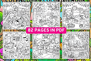 Cozy Zoo Life Cute&Comfy Coloring, a Decorative Illustration by Design Station (Thumbnail 2 of 3)