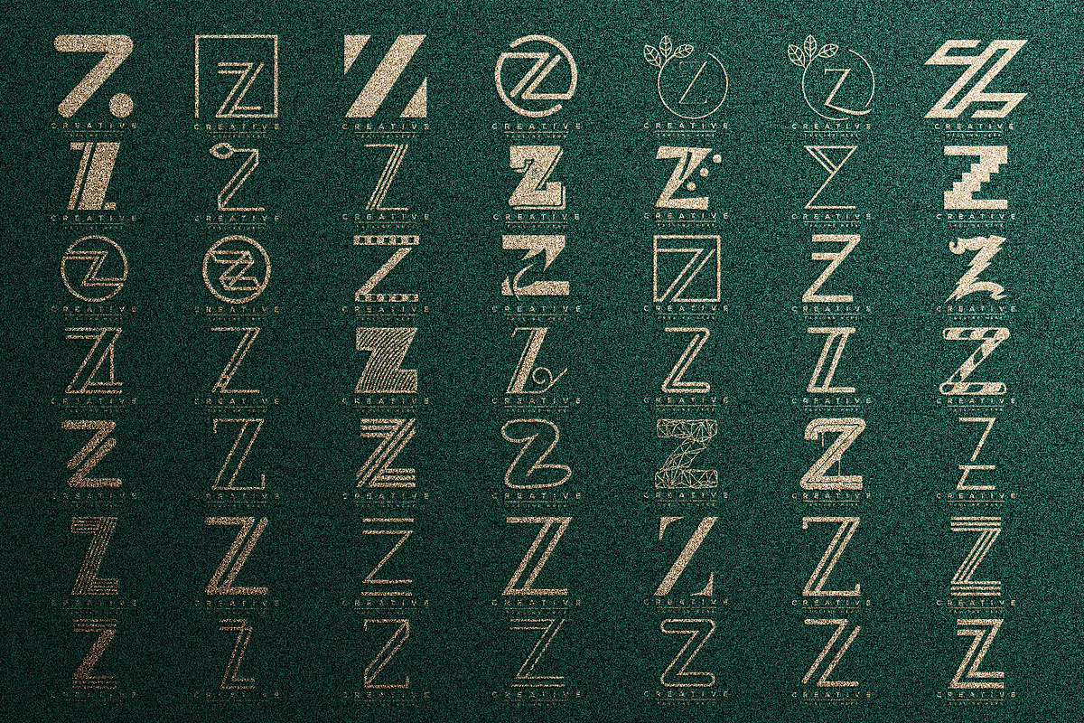 Letter Z Logo Bundle ZZ Monogram Set, a Branding & Logo Template by Pixel Design (Photo 3 of 6)