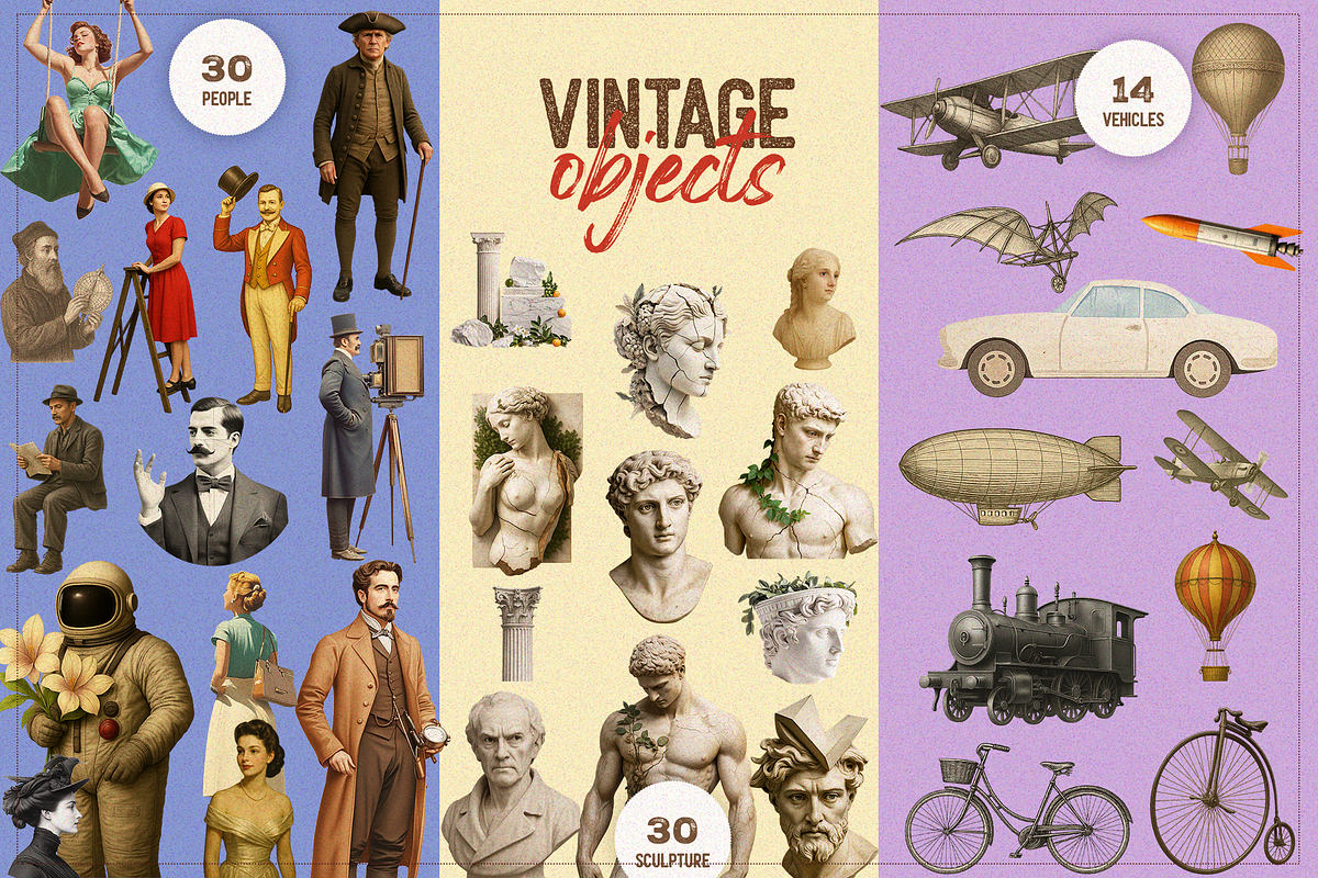 Oh So Vintage Collage Creator, an Object Graphic by SNIPESCIENTIST (Photo 15 of 30)