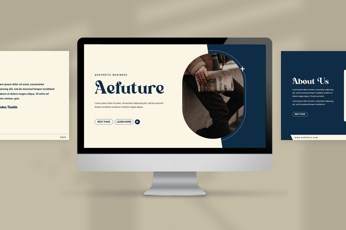 AEFUTURE POWERPOINT TEMPLATE, a Presentation Template by Azruca (Photo 2 of 6)