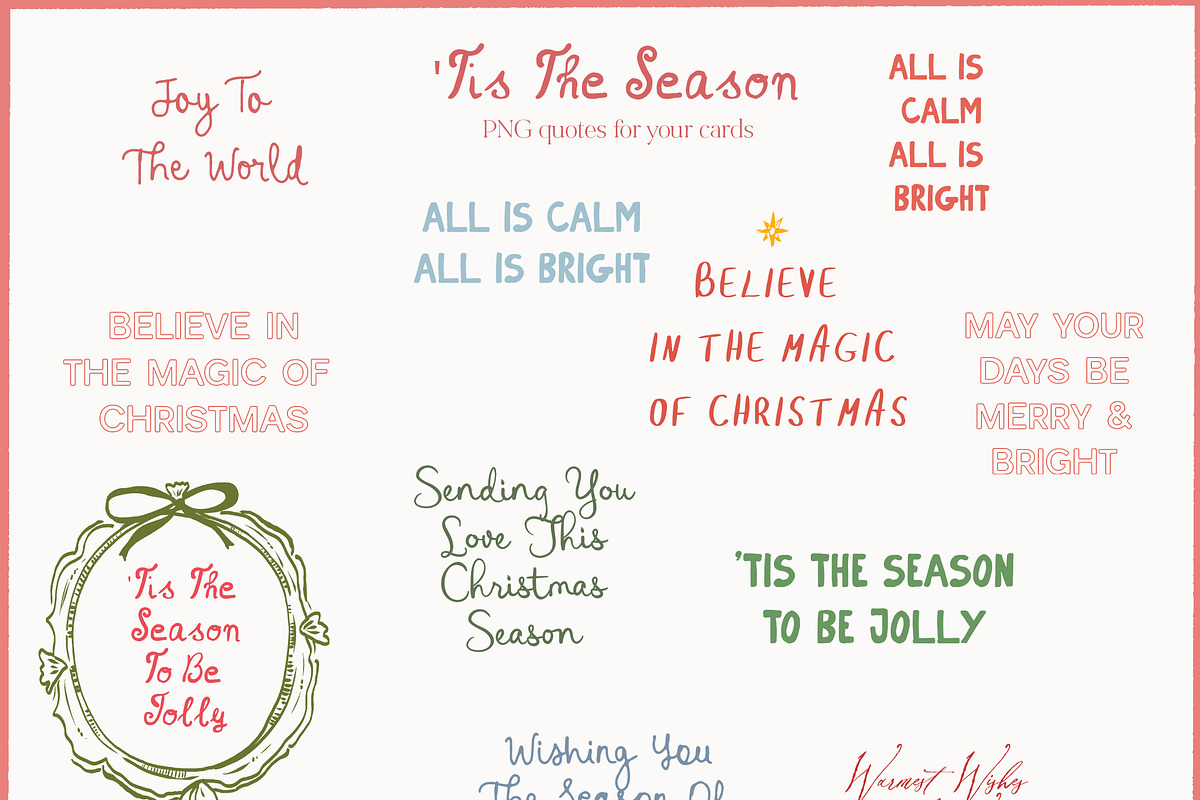 Christmas Frames Borders Templates, a Decorative Illustration by whiteheartdesign (Photo 13 of 24)