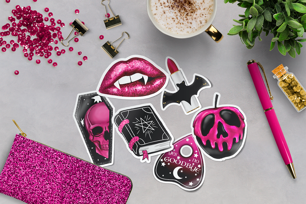 Cute Halloween Clipart set, an Illustration by The GG Shop (Photo 8 of 9)