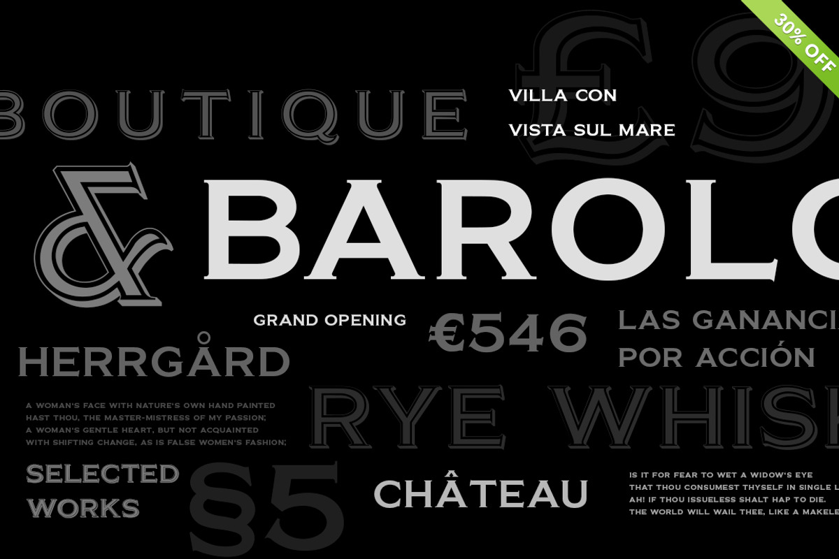 Barracuda Display - Logo Font preview 2
