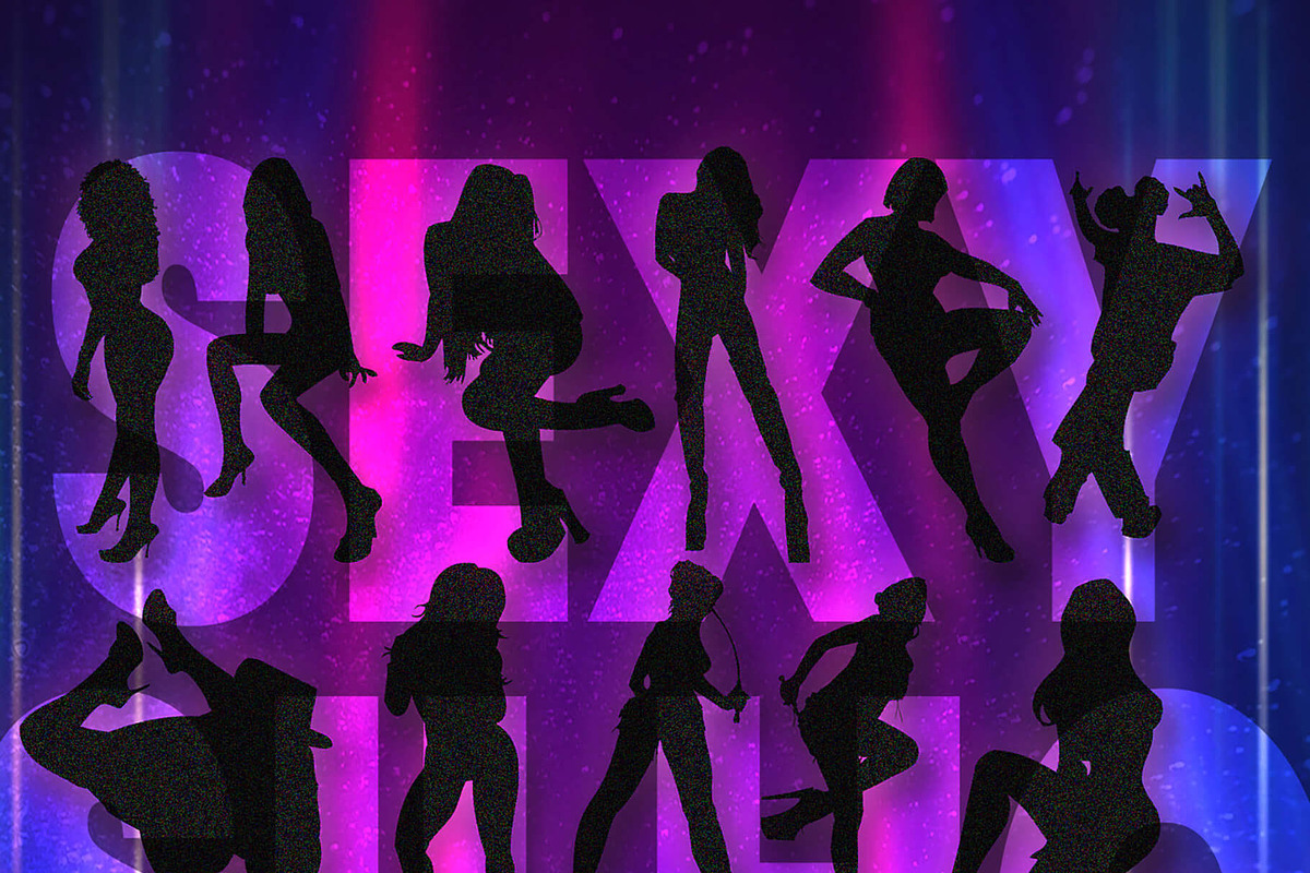 Vector Female Sexy Woman Silhouettes, a Person Illustration by Posh Papers & Patterns (Photo 4 of 8)